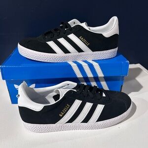 Adidas Kids unisex Gazelle C Black and White Sneakers